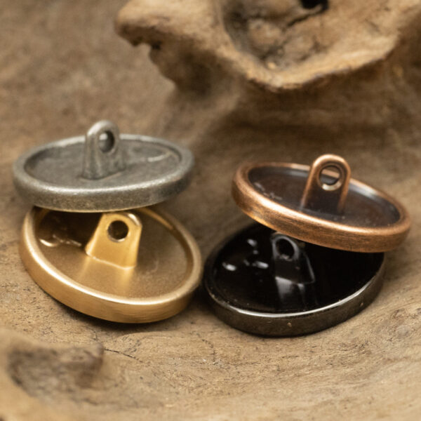 Retro Nautical Anchor Element Metal Buttons for Suits and Coats 5pcs - Image 2