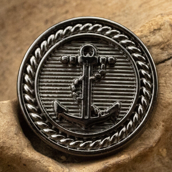 Retro Nautical Anchor Element Metal Buttons for Suits and Coats 5pcs - Image 8