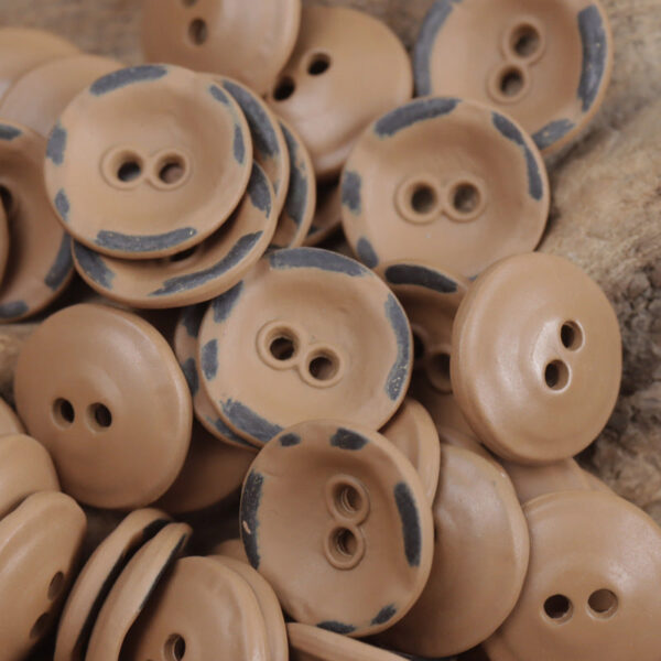 11.5mm Bowl-Shaped Distressed Rust-Colored Metal Buttons 10pcs - Image 5