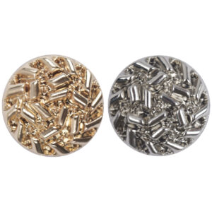 20-25mm Gold and Silver Abstract Art Metal Buttons with Handle 10pcs