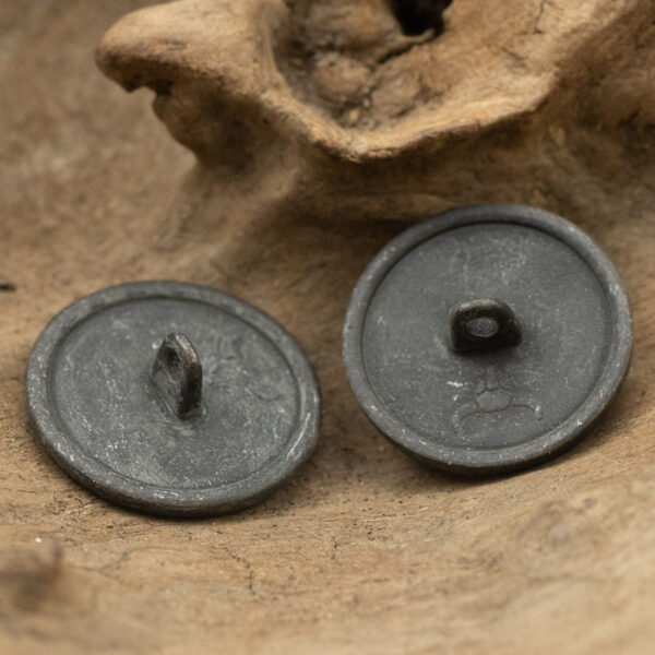 Black Nickel Crown Sword Hunting Guns Metal Button 10pcs - Image 2