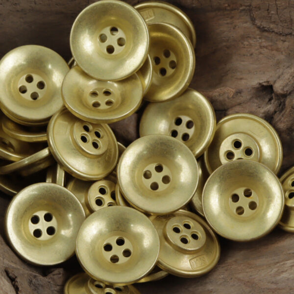 Bronze Bowl-Shaped Metal Buttons for Retro Trendy Overcoats 10pcs - Image 6