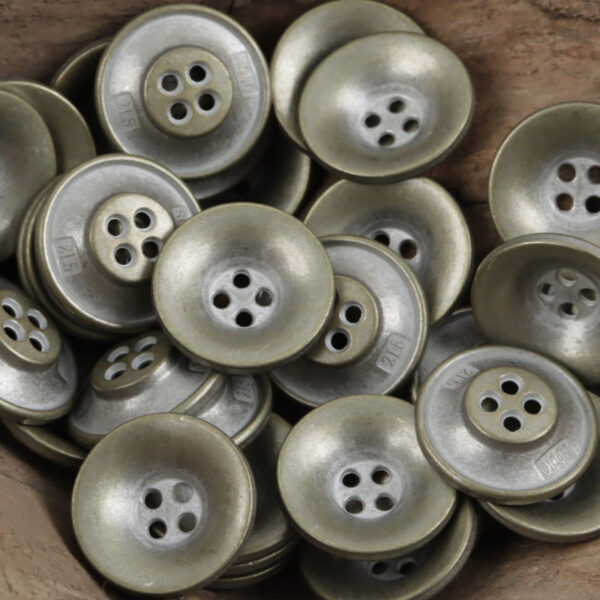 Bronze Bowl-Shaped Metal Buttons for Retro Trendy Overcoats 10pcs - Image 7
