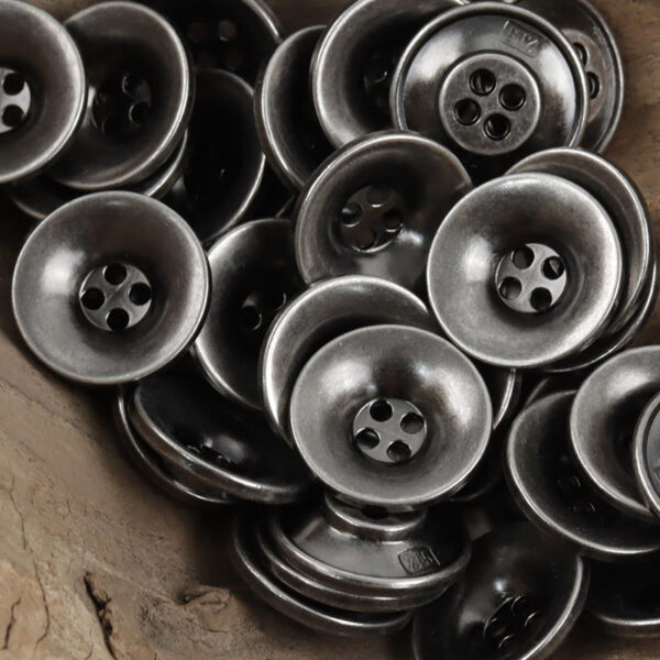 Bronze Bowl-Shaped Metal Buttons for Retro Trendy Overcoats 10pcs - Image 9