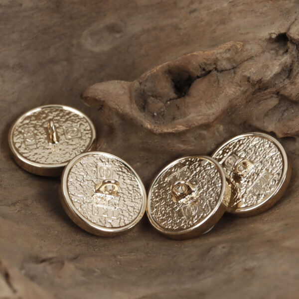Golden Metallic Base Shank Buttons for Windbreaker Coat Jacket 10pcs - Lots of Buttons