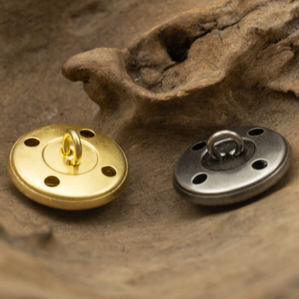 British Anchor Pattern,Vintage Gold and Silver Brass Buttons 20 Pack - Image 2