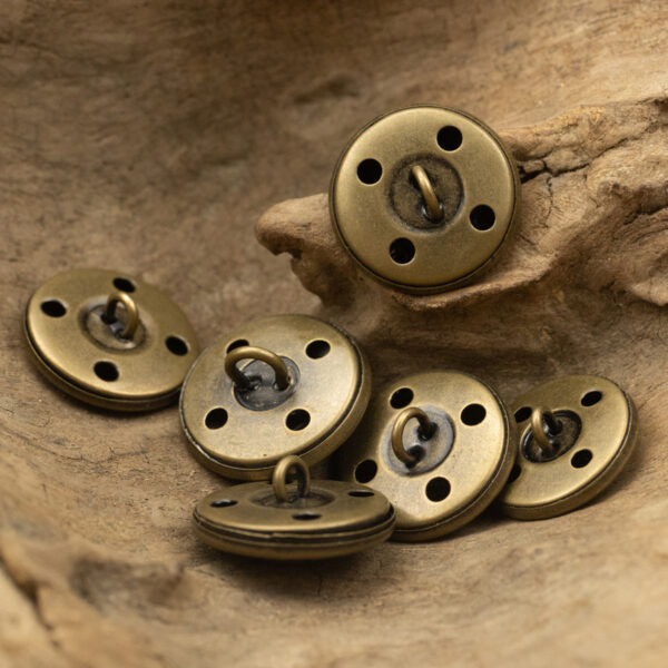 Antique Bronze Brass Buttons for College Style JK Uniforms - 30PCS - Image 2