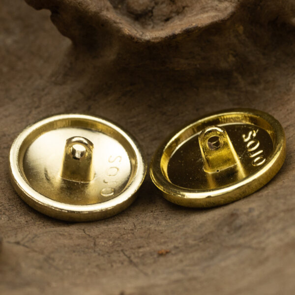 Golden Double Lion Shield Metal Buttons for Japanese School Uniforms 10pcs - Image 2