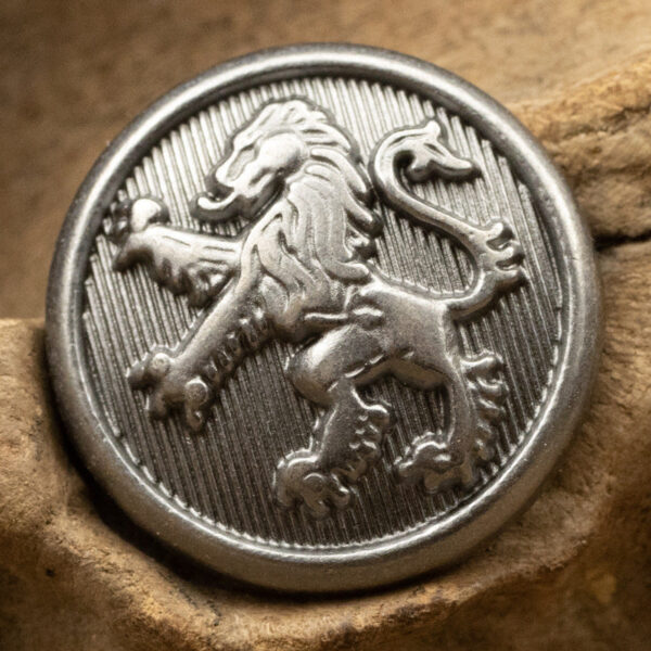20mm Vintage British Black Nickel Crown Lion Metal Shank Button 6pcs - Image 4