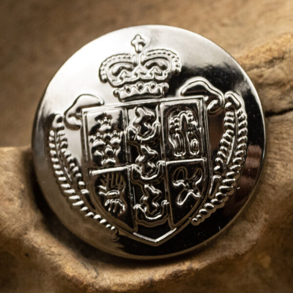 20mm Vintage British Black Nickel Crown Lion Metal Shank Button 6pcs - Image 5
