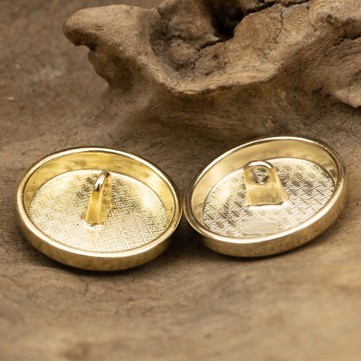 Vintage Oiled Black and White Rose Metal Decorative Buttons 10pcs - Image 2