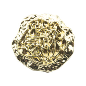 18/23mm Golden Polygonal Metal Buttons for Designers 10pcs