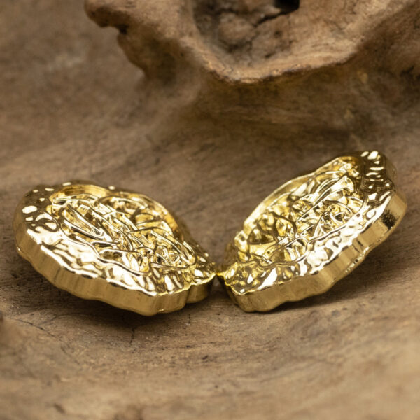 18/23mm Golden Polygonal Metal Buttons for Designers 10pcs - Image 3