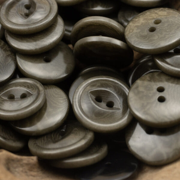 2-Hole Fish-Eye Natural Corozo Tagua Nut Buttons 10pcs