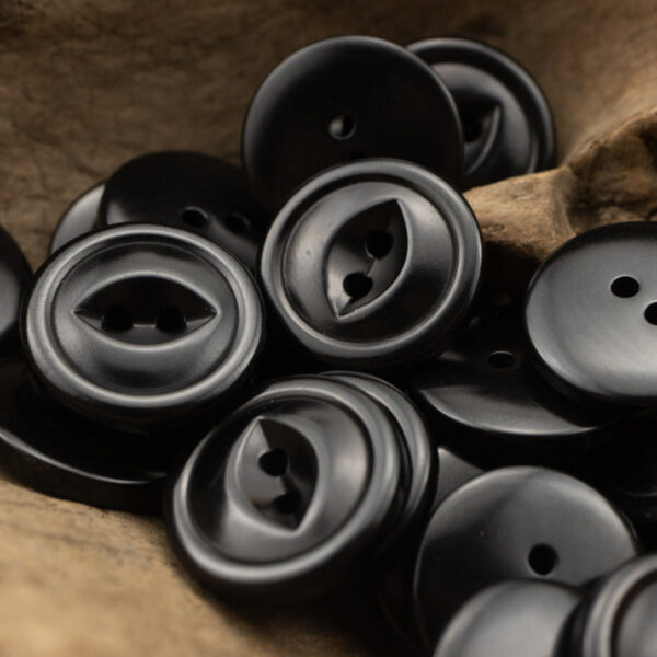 2-Hole Fish-Eye Natural Corozo Tagua Nut Buttons 10pcs