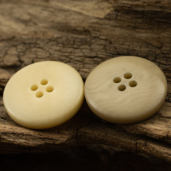 Burnt Yellow Natural Fruit Buttons for Retro Linen Shirts 10pcs - Image 2