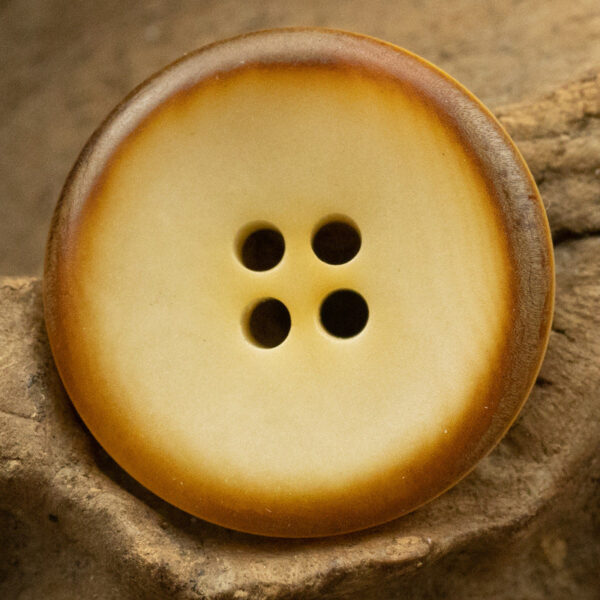 Burnt Yellow Natural Fruit Buttons for Retro Linen Shirts 10pcs - Image 4