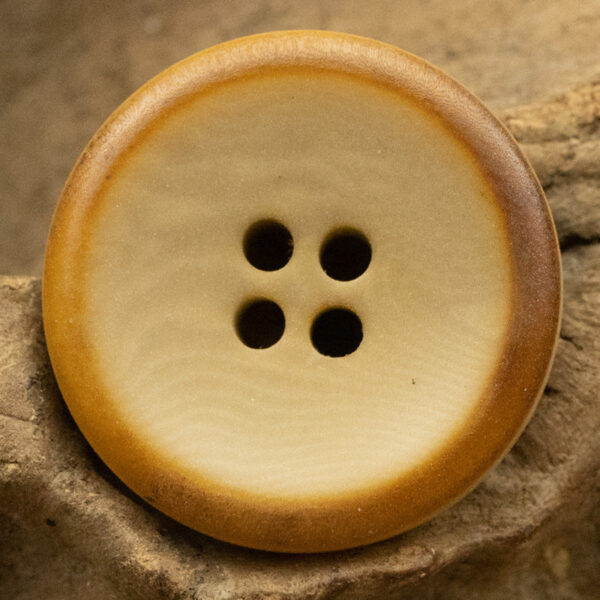 Burnt Yellow Natural Fruit Buttons for Retro Linen Shirts 10pcs - Image 5