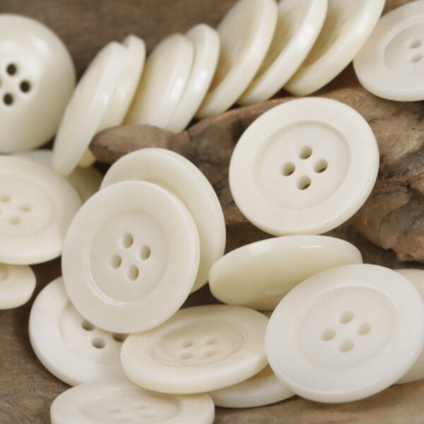 Red-Orange Natural Tagut Nut Buttons for Shirts Cardigans 10pcs - Image 2