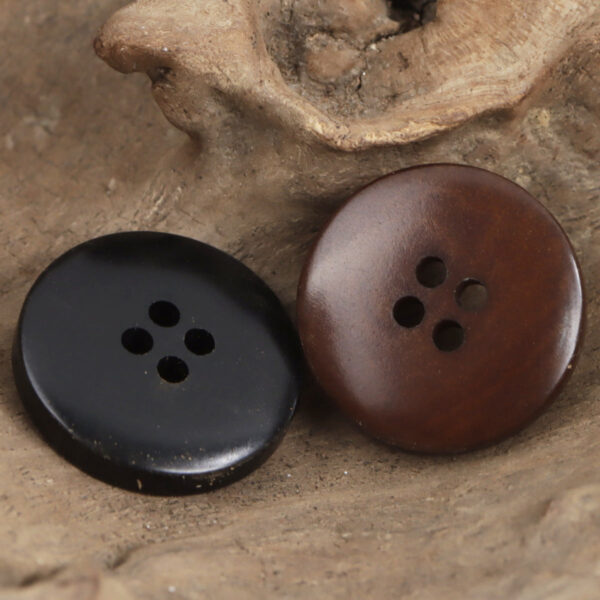 Frosted Red-Brown Natural Fruit Button for Handmade Knits 10pcs - Image 2