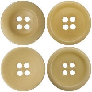 15-20MM Light Yellow Eco-Friendly Fruit Buttons 10pcs