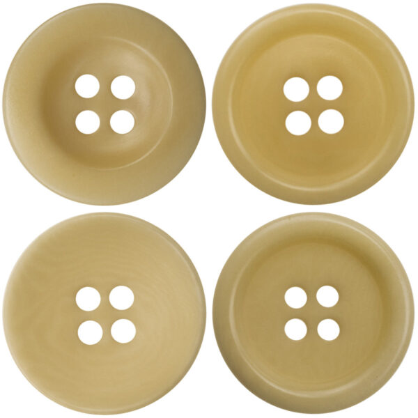 15-20MM Light Yellow Eco-Friendly Fruit Buttons 10pcs