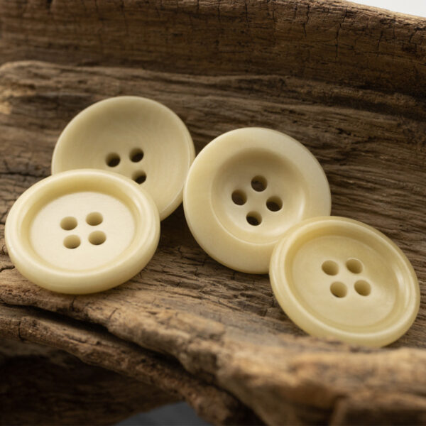 15-20MM Light Yellow Eco-Friendly Fruit Buttons 10pcs - Image 3