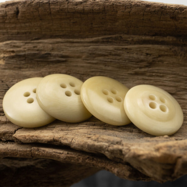 15-20MM Light Yellow Eco-Friendly Fruit Buttons 10pcs - Image 2