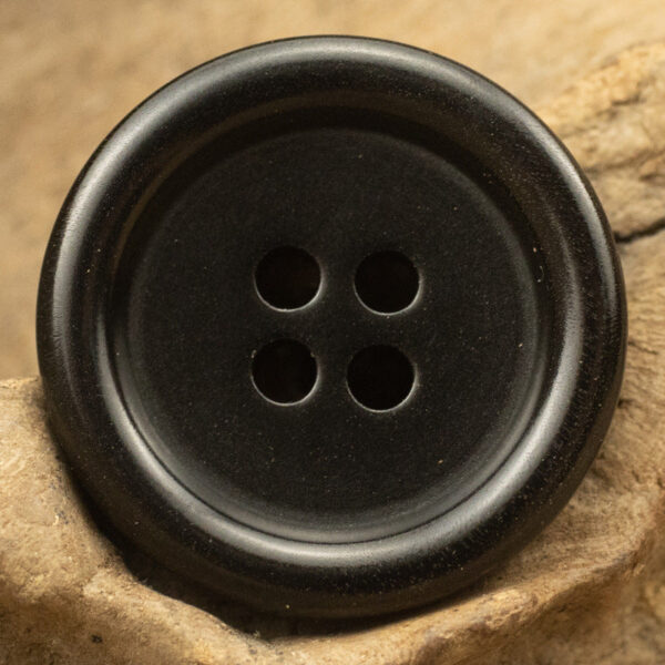 Round Black Tagut Nut Buttons for Men's Women's Casual Suit - 10pcs