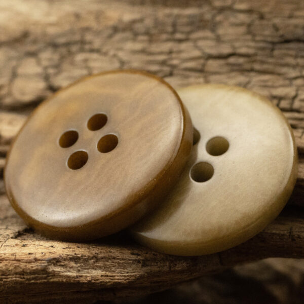 15MM/20MM Khaki Eco-Friendly and Sustainable Fruit Buttons 10pcs - Image 2