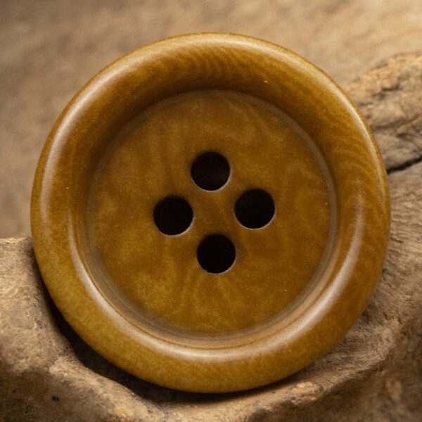 15-20mm Khaki Yellow Sustainable Fruit Buttons for Cardigans 10pcs - Image 5
