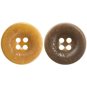 Brown Carved Cloud Tagut Nut Buttons for Japanese Kendo Uniforms 10pcs - Lots of Buttons
