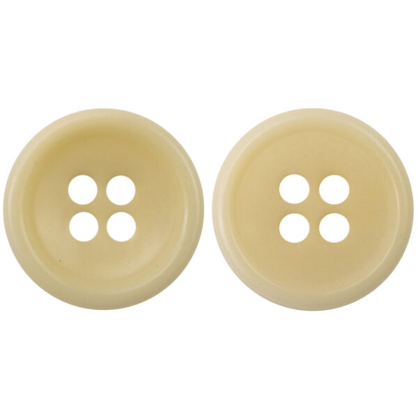 Light Beige Bowl-Shaped Four-Hole Natural Fruit Tagut Nut Buttons 10pcs
