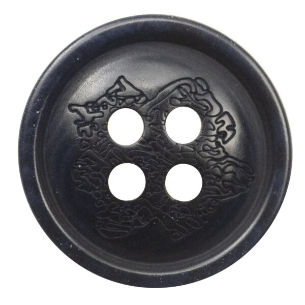 Laser Engraved Chinese Auspicious Clouds Dragon Fruit Buttons 10pcs