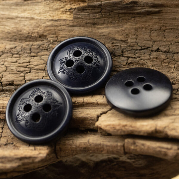 Laser Engraved Chinese Auspicious Clouds Dragon Fruit Buttons 10pcs - Image 3