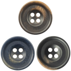 Dark Blue Black Tagut Nut Buttons for Sweater Cardigans 10pcs