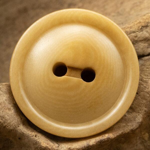 Round 2 Hole Natural Palm Fruit Corozo Buttons 10pcs