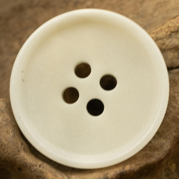 Round 4-Hole Natural Tagut Nut Buttons for Military Green Vests 10pcs - Lots of Buttons