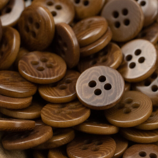 11.5/12.5mm Flat Four-Hole Orange and Gray Fruit Buttons 10pcs - Image 5