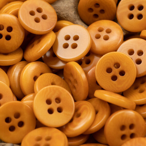 11.5/12.5mm Flat Four-Hole Orange and Gray Fruit Buttons 10pcs - Image 4