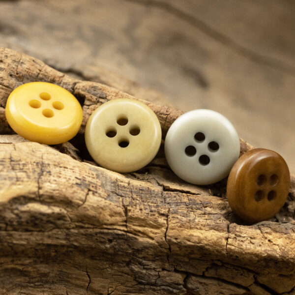 11.5/12.5mm Natural Fruit Buttons for Neutral Fashion Shirts 10pcs - Image 2