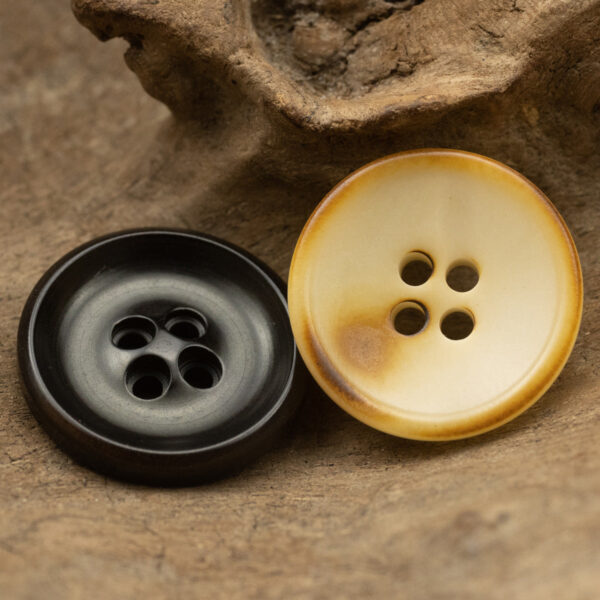 Burnished Natural Corozo Tagua Nut Buttons 10pcs