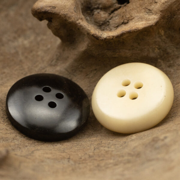 Burnished Natural Corozo Tagua Nut Buttons 10pcs