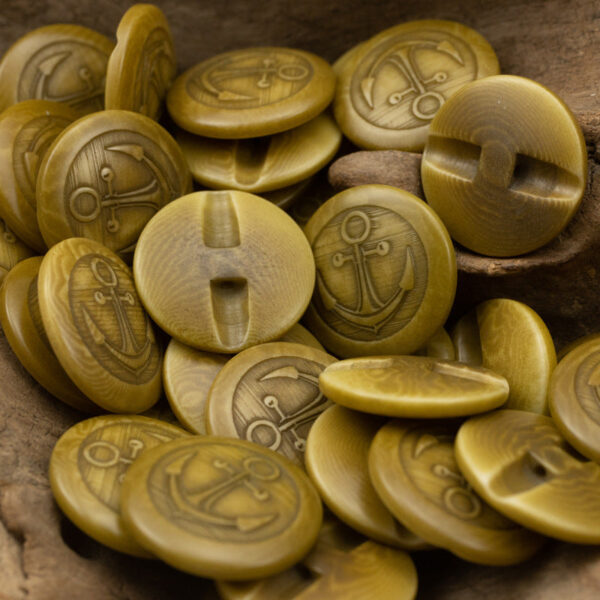 Vintage Nautical Anchor Shaded Fruit Buttons for Woolen Jackets 10pcs - Image 3
