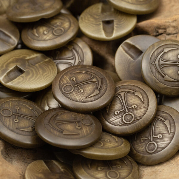 Vintage Nautical Anchor Shaded Fruit Buttons for Woolen Jackets 10pcs - Image 5
