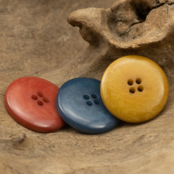French Vintage Red Yellow Blue Fruit Buttons for Cashmere Cardigans 5pcs - Image 2
