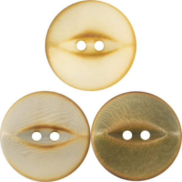 Vintage Sunset Cloud Fish-Eye Tagut Nut Buttons 10pcs - Lots of Buttons