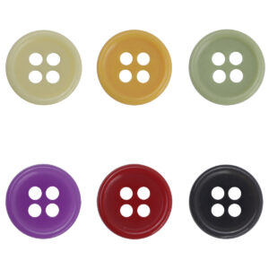 12.5mm Round Colorful Urea Buttons for Children's Beach Shirts 60 Pack 