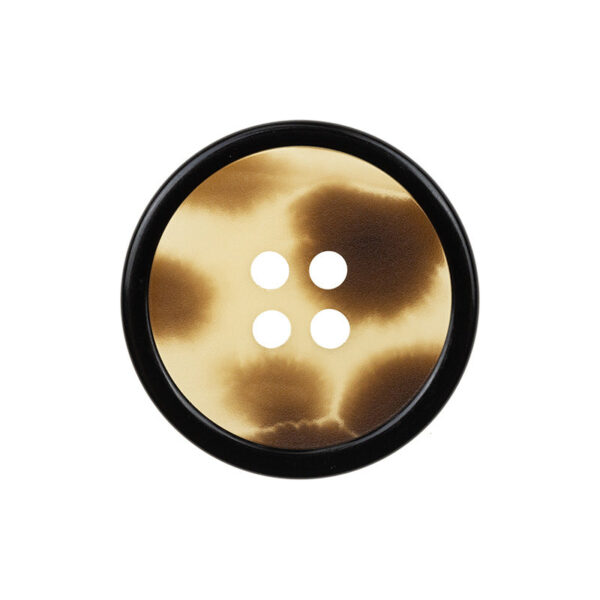 Translucent White and Black Resin Buttons for Sweater Cardigans 30pcs - Image 5
