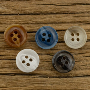 Shiny Translucent Colored Resin Shirt Buttons 100 Pack - Lots of Buttons